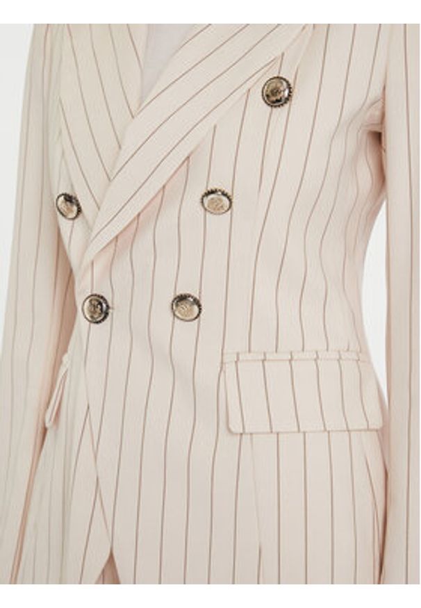 Maryley Marynarka 25IB139/M17 Écru Regular Fit. Materiał: syntetyk