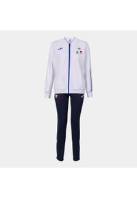 Damski dres włoskiej federacji tenisowej Joma. Kolor: biały. Materiał: dresówka. Sport: tenis