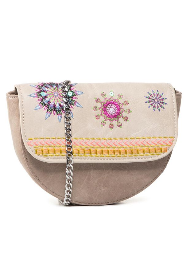 Desigual Saszetka nerka 20SAXPCW Beżowy. Kolor: beżowy. Materiał: skóra