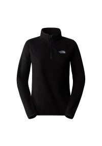 Bluza The North Face 100 Glacier 1/4 Zip Fleece 0A855M4H01 - czarna. Kolor: czarny. Materiał: dzianina, poliester, polar. Styl: klasyczny. Sport: narciarstwo