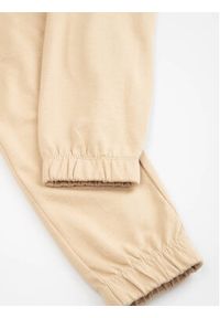 COCCODRILLO - Coccodrillo Spodnie dresowe WC3120103SKK Beżowy Slim Fit. Kolor: beżowy. Materiał: dresówka, bawełna