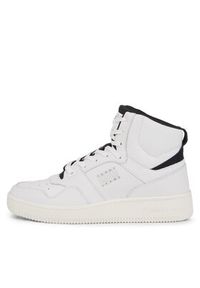 Tommy Jeans Sneakersy Basket Mid EM0EM01258 Biały. Kolor: biały. Materiał: skóra