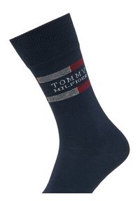 TOMMY HILFIGER - Tommy Hilfiger Skarpety długie 701235376 Granatowy. Kolor: niebieski. Materiał: materiał, bawełna