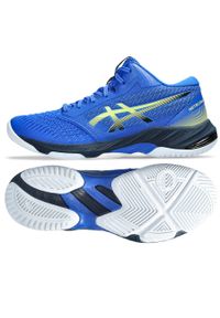 Asics - Buty do siatkówki męskie asics Netburner Ballistic ff mt 3. Kolor: niebieski, wielokolorowy. Sport: siatkówka