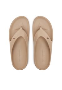 TOMMY HILFIGER - Tommy Hilfiger Japonki Th Comfort Beach Sandal FW0FW08522 Beżowy. Kolor: beżowy