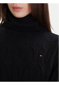 TOMMY HILFIGER - Tommy Hilfiger Golf WW0WW46791 Czarny Regular Fit. Typ kołnierza: golf. Kolor: czarny. Materiał: wełna #2