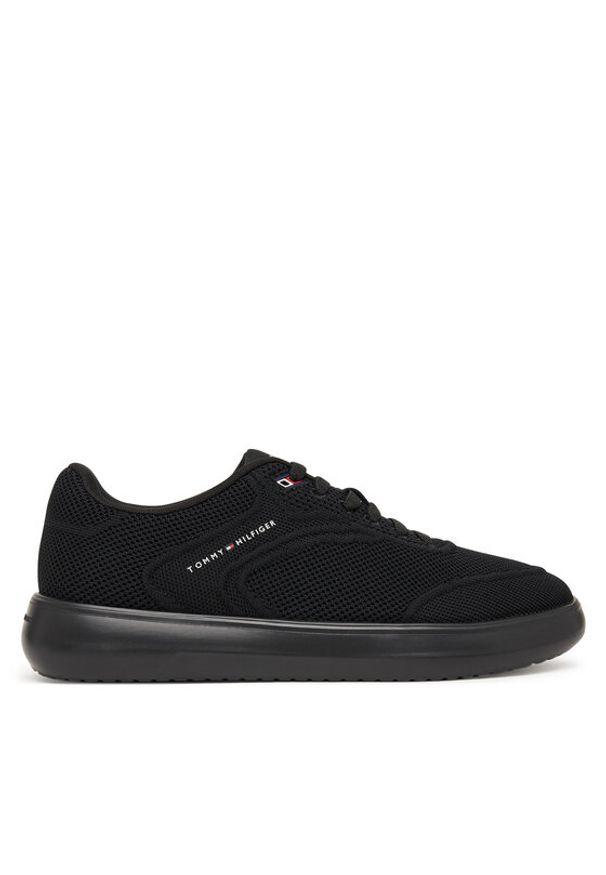TOMMY HILFIGER - Tommy Hilfiger Sneakersy Th Modern Lightcup Knit FM0FM05886 Czarny. Kolor: czarny. Materiał: materiał