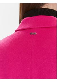 BOSS - Boss Płaszcz wełniany Catara 50501019 Różowy Slim Fit. Kolor: różowy. Materiał: wełna #6