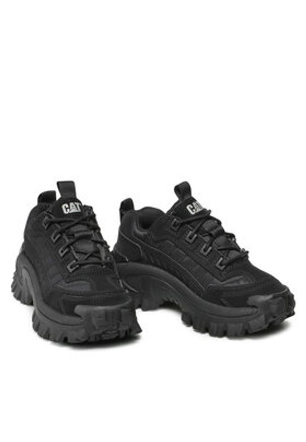 CAT Footwear Sneakersy Intruder P110463 Czarny. Kolor: czarny. Materiał: nubuk, skóra