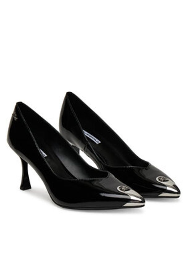 Karl Lagerfeld - KARL LAGERFELD Czółenka Sienna Court KL32709 Czarny. Kolor: czarny. Materiał: lakier, skóra