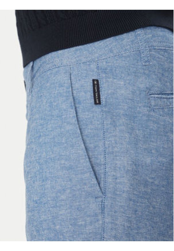 Tom Tailor Szorty materiałowe 1044712 Niebieski Regular Fit. Kolor: niebieski. Materiał: bawełna