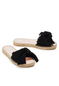 Manebi Espadryle Sandals With Bow K 1.0 J0 Czarny. Kolor: czarny. Materiał: skóra, zamsz #9