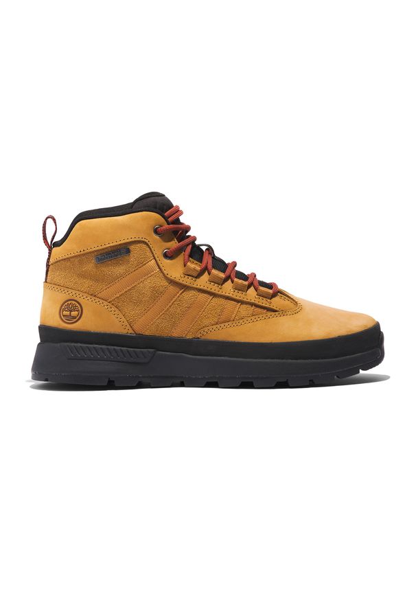 Buty męskie Timberland Euro Trekker Mid Leather. Kolor: czarny, żółty, wielokolorowy. Sezon: zima. Sport: turystyka piesza