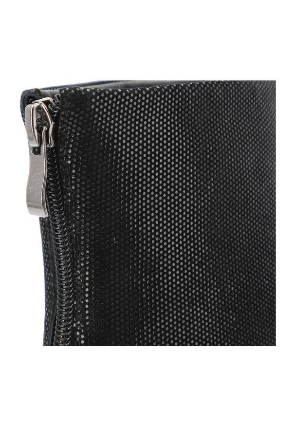 Czarne Botki S.Barski Modne Buty Damskie. Okazja: na co dzień. Kolor: czarny. Materiał: jeans. Szerokość cholewki: normalna. Sezon: zima, jesień. Obcas: na platformie. Styl: casual