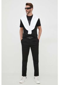 BOSS bluza bawełniana męska kolor biały z nadrukiem. Kolor: biały. Materiał: bawełna. Wzór: nadruk. Styl: klasyczny #2