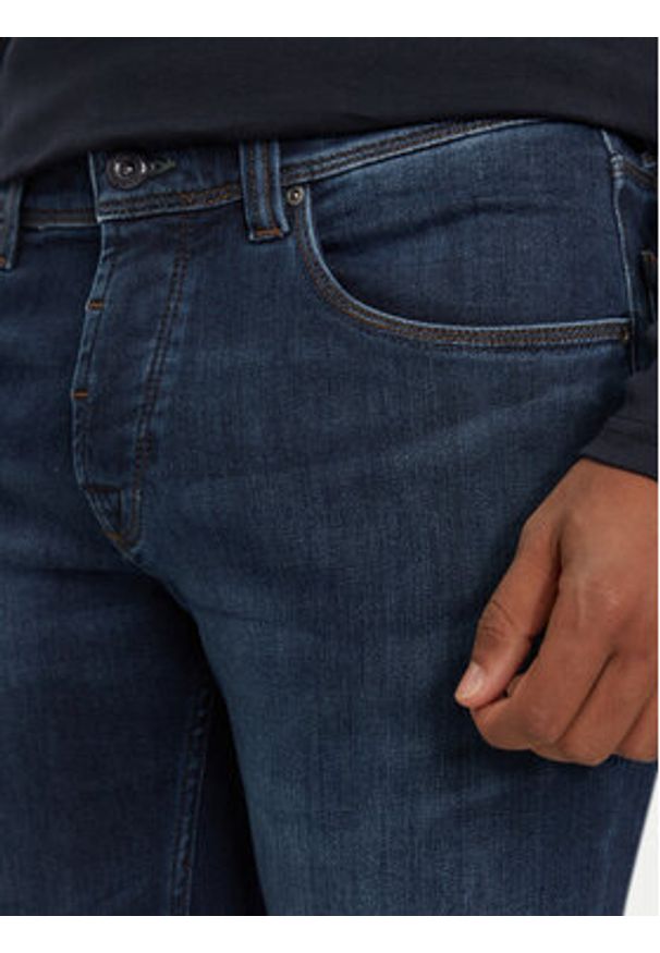 Bugatti Jeansy 3108D 66671B Granatowy Slim Fit. Kolor: niebieski