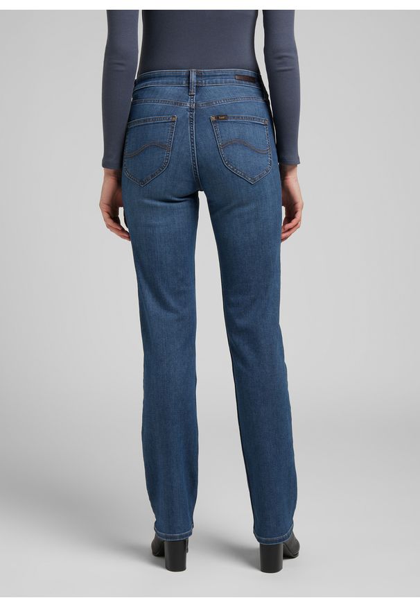 Lee - LEE MARION DAMSKIE SPODNIE JEANSOWE STRAIGHT MID WORN L301CGMZ 112319926