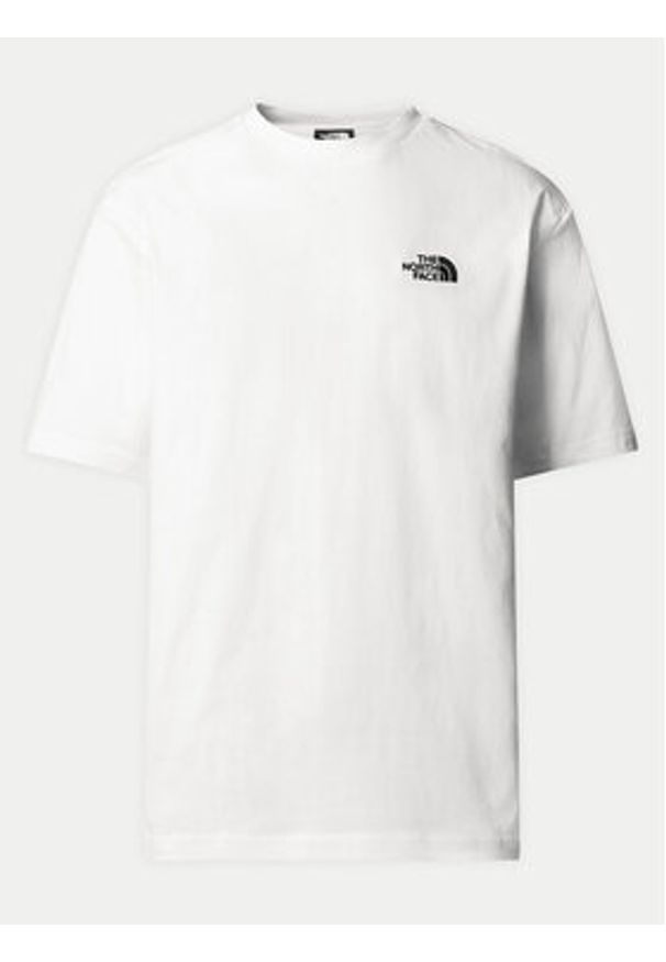 The North Face T-Shirt Simple Dome NF0A87NR Biały Oversize. Kolor: biały. Materiał: bawełna