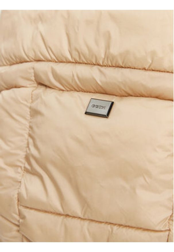 Geox Bezrękawnik Bleyze W5528C T3146 F5262 Beżowy Regular Fit. Kolor: beżowy. Materiał: syntetyk. Długość rękawa: bez rękawów