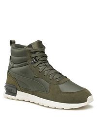 Puma Sneakersy Graviton Mid 383204 02 Khaki. Kolor: brązowy. Materiał: skóra #5