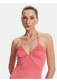 Silvian Heach Sukienka letnia Madev GPP25330VE Różowy Slim Fit. Kolor: różowy. Materiał: syntetyk. Sezon: lato #3
