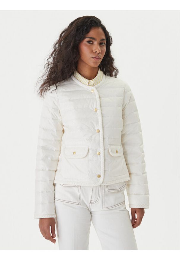 TOMMY HILFIGER - Tommy Hilfiger Kurtka puchowa WW0WW49660 Biały Regular Fit. Kolor: biały. Materiał: syntetyk