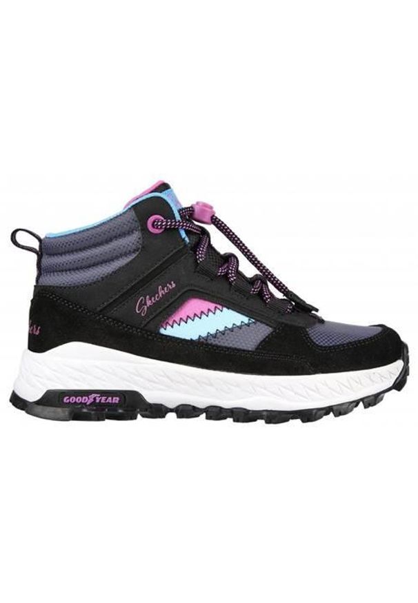 skechers - Buty do chodzenia dla dzieci Skechers Fuse Tread Lets Explore. Kolor: wielokolorowy, czarny, szary. Materiał: materiał, syntetyk. Szerokość cholewki: normalna. Sport: turystyka piesza