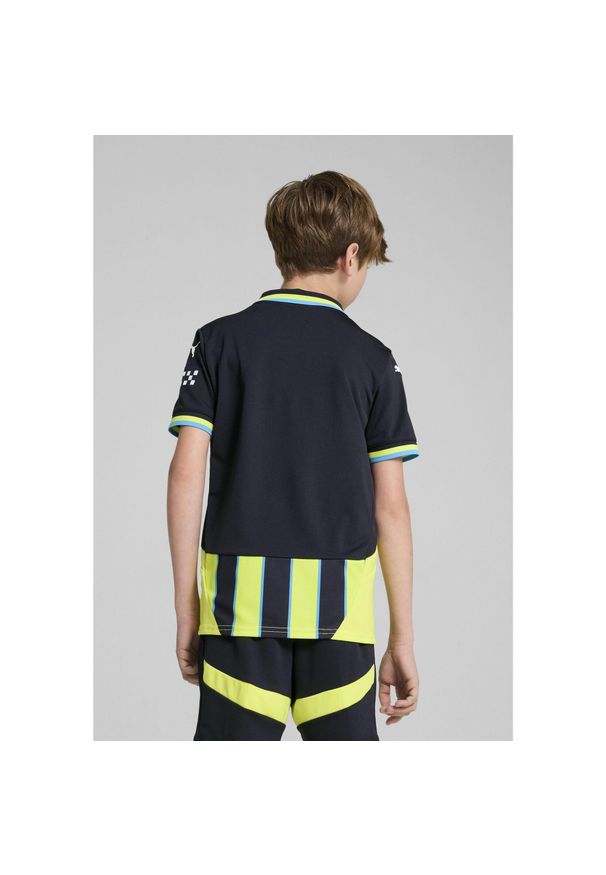 Puma - Młodzieżowa koszulka wyjazdowa Manchester City 24/25 PUMA. Kolor: żółty, wielokolorowy, niebieski