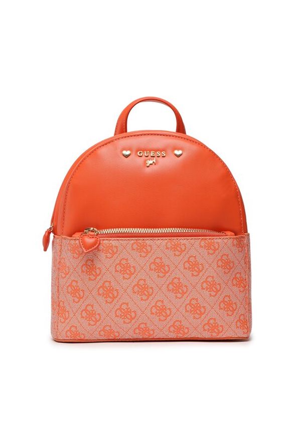 Guess Plecak Backpack J3GZ14 WFHF0 Pomarańczowy. Kolor: pomarańczowy. Materiał: skóra