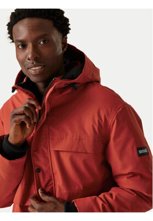 Regatta Kurtka przeciwdeszczowa Ronin II RMP383 Czerwony Regular Fit. Kolor: czerwony. Materiał: syntetyk