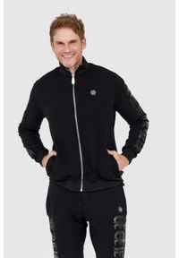 Philipp Plein - PHILIPP PLEIN Czarny dres męski gothic, Rozmiar XXL. Kolor: czarny. Materiał: dresówka. Sport: bieganie