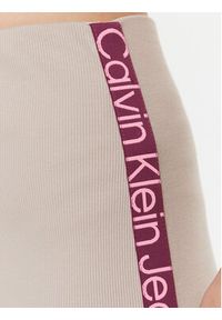 Calvin Klein Jeans Spódnica ołówkowa J20J222730 Beżowy Slim Fit. Kolor: beżowy. Materiał: bawełna #4