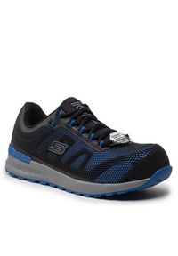 skechers - Skechers Półbuty Bulklin 77180EC/BLU Czarny. Kolor: czarny #3