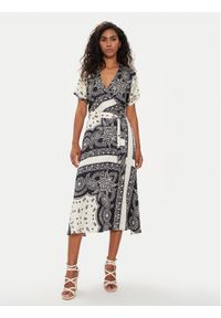 Liu Jo Sukienka codzienna MA4255 T3764 Beżowy Regular Fit. Okazja: na co dzień. Kolor: beżowy. Materiał: wiskoza. Typ sukienki: proste. Styl: casual