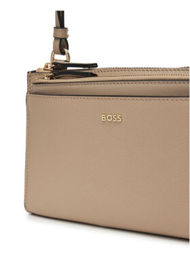 BOSS Torebka Alyce 50541756 Beżowy. Kolor: beżowy. Materiał: skórzane