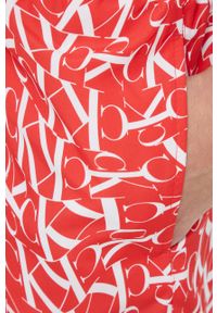 Calvin Klein szorty kąpielowe kolor czerwony. Kolor: czerwony. Materiał: tkanina, włókno, materiał #2