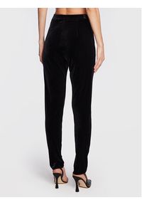 Nissa Spodnie materiałowe P13495 Czarny Slim Fit. Kolor: czarny. Materiał: syntetyk, materiał