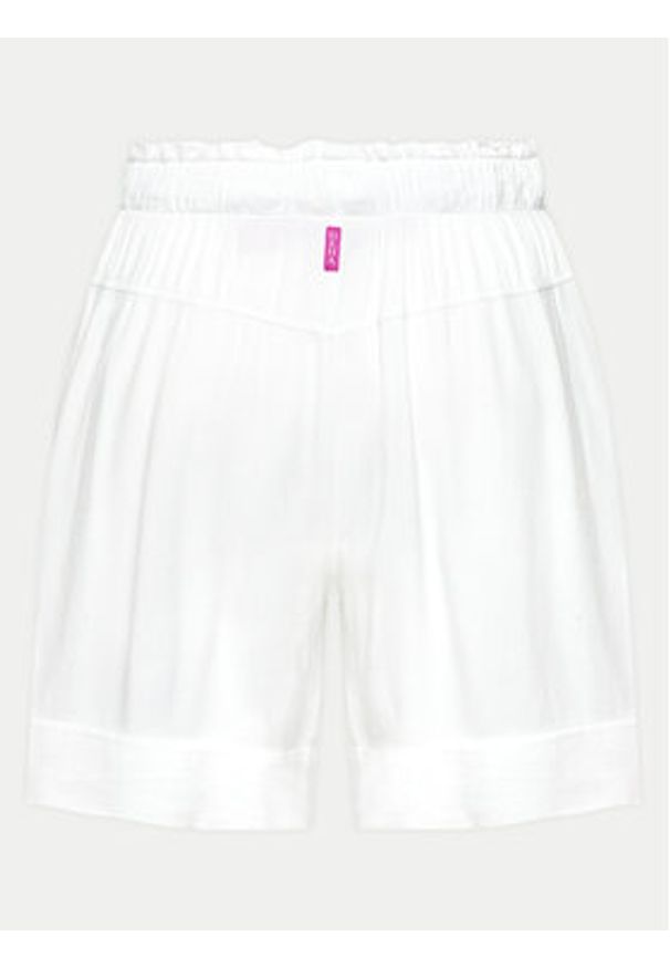 Deha Bermudy A00637 Biały Regular Fit. Kolor: biały. Materiał: wiskoza