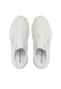 Superga Trampki Stripe Platform 2631 S5111SW Biały. Kolor: biały. Materiał: materiał. Obcas: na platformie