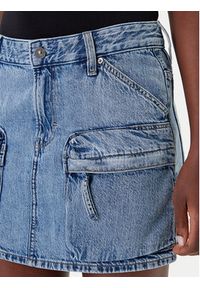 G-Star RAW - G-Star Raw Spódnica jeansowa D27703-D536 Niebieski Regular Fit. Kolor: niebieski. Materiał: bawełna #3
