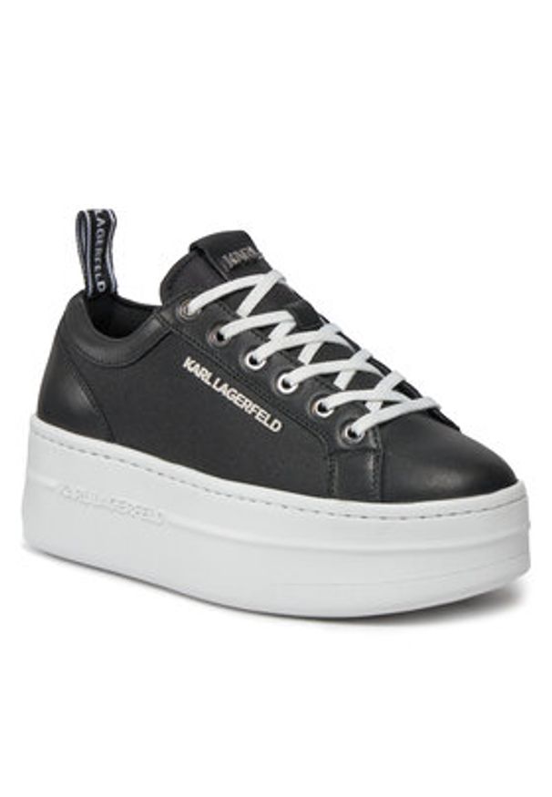 Karl Lagerfeld - KARL LAGERFELD Sneakersy KL65019 Czarny. Kolor: czarny. Materiał: skóra