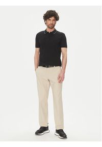 BOSS Polo Paule 4 50506195 Czarny Slim Fit. Typ kołnierza: polo. Kolor: czarny. Materiał: bawełna #3