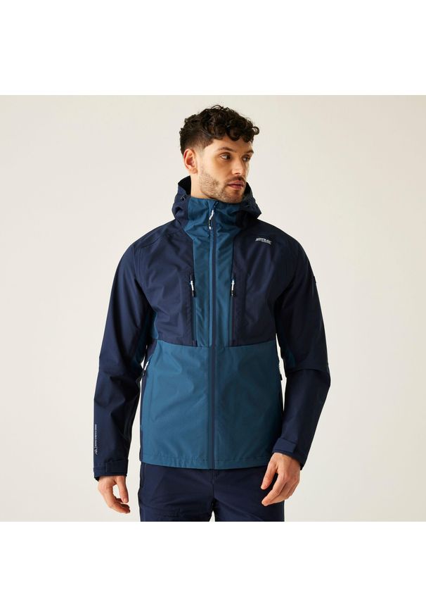 Regatta - Kurtka męska 3 w 1 Sacramento. Kolor: turkusowy, niebieski, wielokolorowy. Materiał: materiał, puch. Sport: turystyka piesza