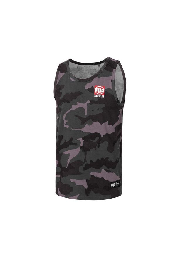 PITBULL - Tank męski Pitbull Top Slim Fit Small Hilltop. Kolor: czarny