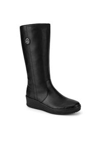 Rieker Kozaki Y4470-01 Czarny. Kolor: czarny. Materiał: skóra #2
