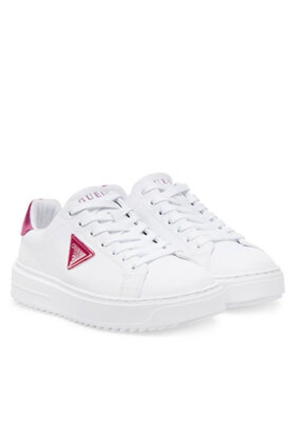 Guess Sneakersy FLJD12 LEA12 Biały. Kolor: biały. Materiał: skóra
