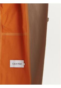 Calvin Klein Trencz K20K206318 Beżowy Relaxed Fit. Kolor: beżowy. Materiał: bawełna