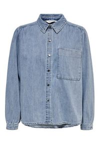 only - ONLY Koszula jeansowa 15267501 Niebieski Standard Fit. Kolor: niebieski. Materiał: jeans #7
