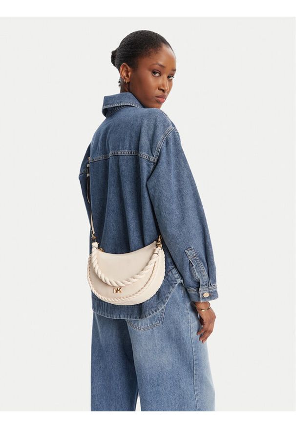 MICHAEL Michael Kors Torebka Kyla Small 32T5G8QU1L Beżowy. Kolor: beżowy. Materiał: skórzane