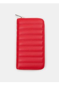 Sinsay - Duży pikowany portfel - czerwony. Kolor: czerwony #1